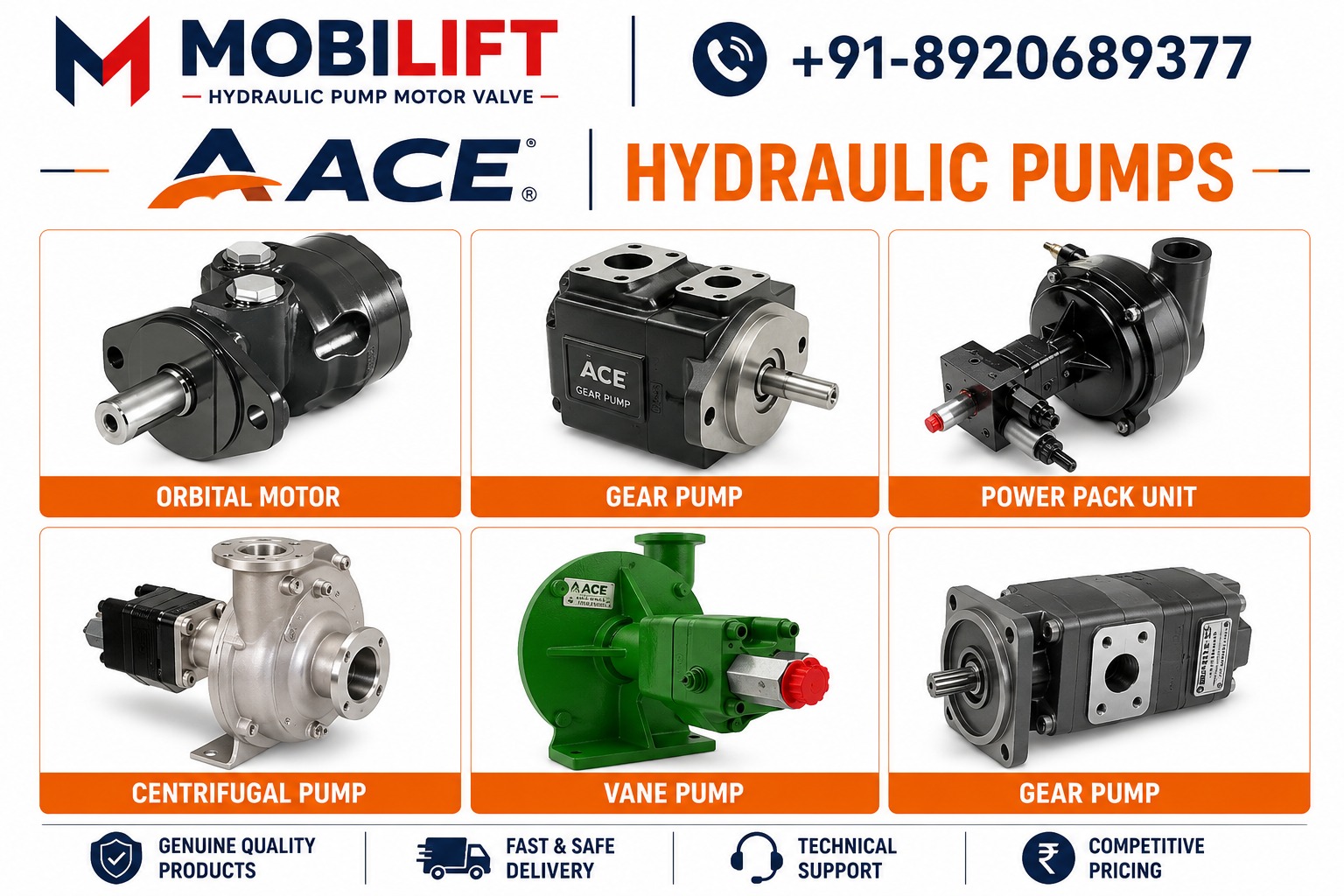 ACE Hydraulic Pump Dealer