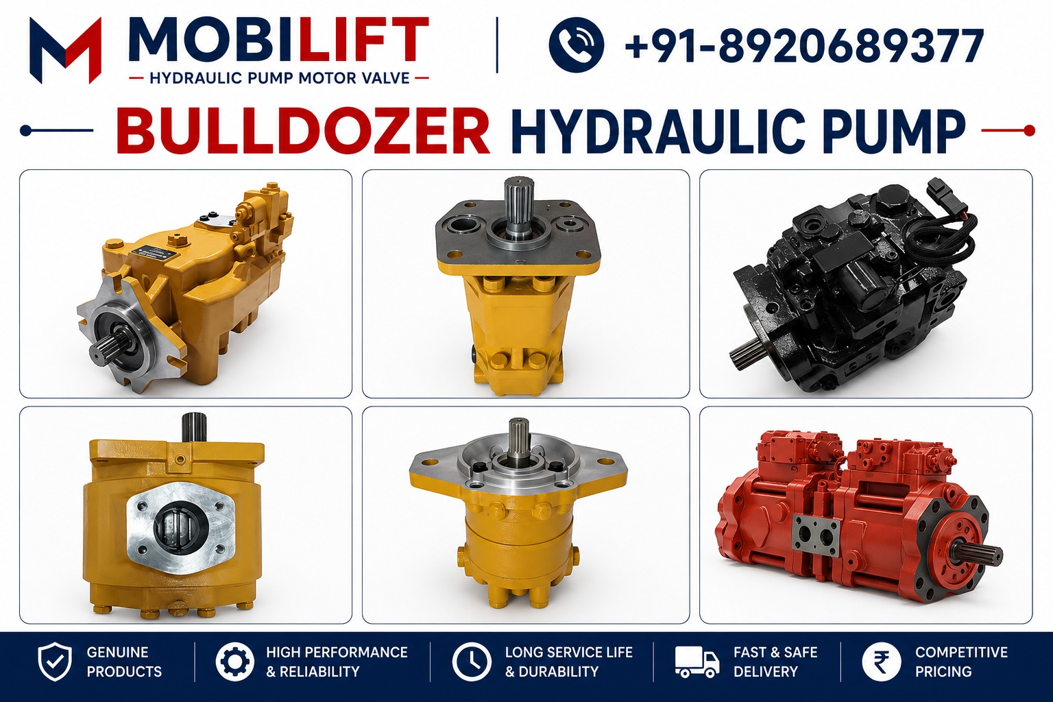 Bulldozer Hydraulic Pump Dealer