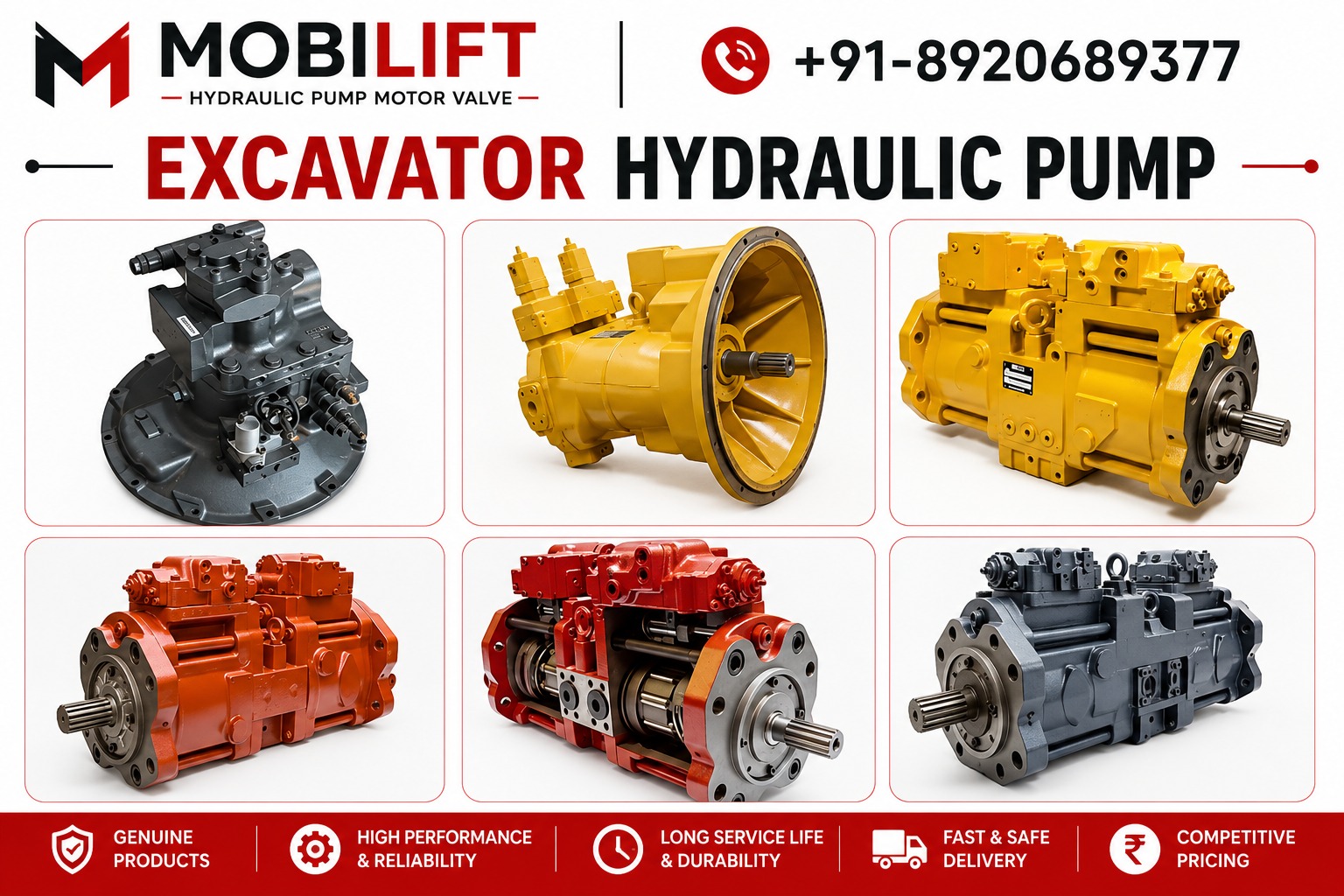Excavator Hydraulic Pump Dealer