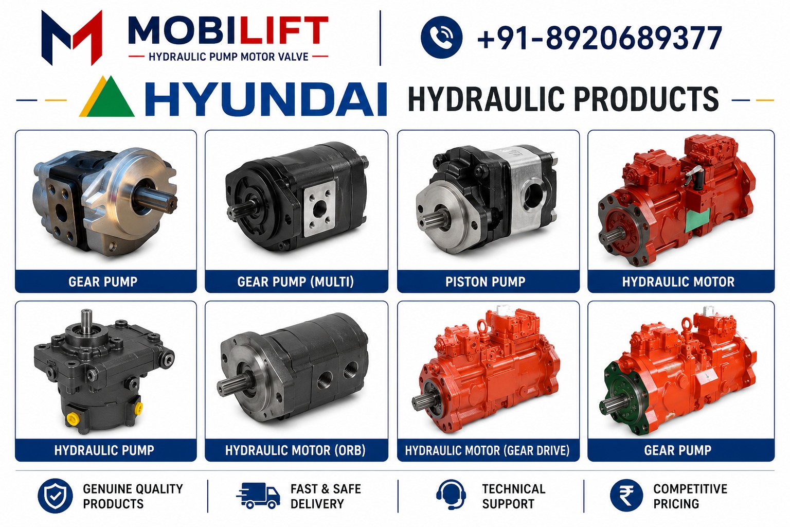 Hyundai Hydraulic Pump Dealer