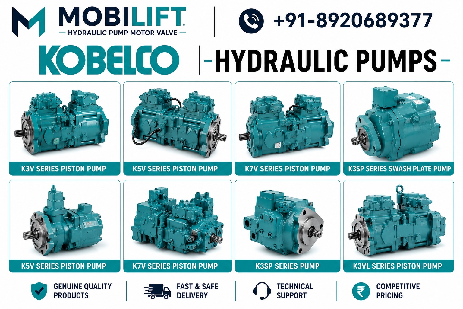 Kobelco Hydraulic Pump Dealer